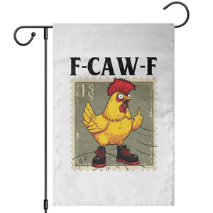 F Caw F Screaming Chicken Garden Flag Metal Heavy Punk Rock Music TS10 White Print Your Wear