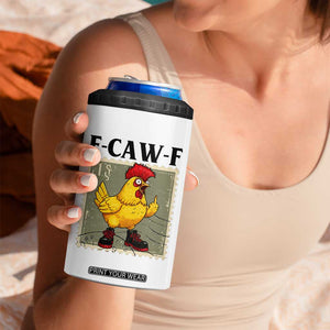 F Caw F Screaming Chicken 4 in 1 Can Cooler Tumbler Metal Heavy Punk Rock Music TS10 Print Your Wear