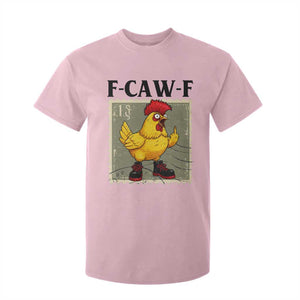 F Caw F Screaming Chicken T Shirt For Kid Metal Heavy Punk Rock Music TS10 Light Pink Print Your Wear