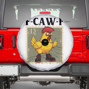 F Caw F Screaming Chicken Spare Tire Cover Metal Heavy Punk Rock Music TS10 White Print Your Wear