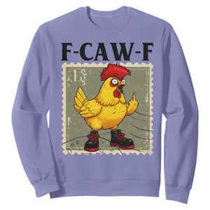F Caw F Screaming Chicken Sweatshirt Metal Heavy Punk Rock Music TS10 Violet Print Your Wear