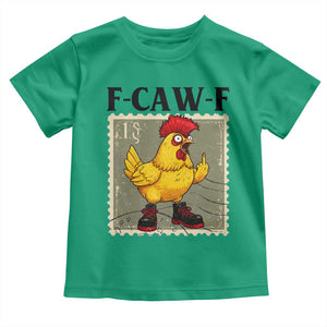 F Caw F Screaming Chicken Toddler T Shirt Metal Heavy Punk Rock Music TS10 Irish Green Print Your Wear