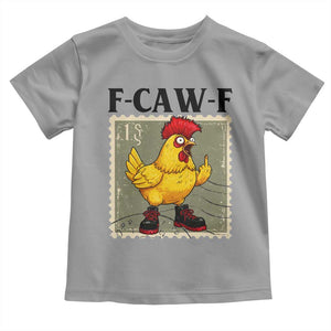 F Caw F Screaming Chicken Toddler T Shirt Metal Heavy Punk Rock Music TS10 Sport Gray Print Your Wear