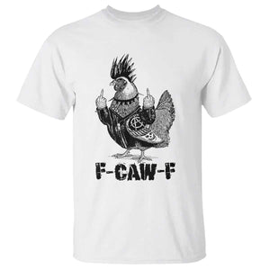 F Caw F Screaming Chicken T Shirt Metal Heavy Punk Rock Music Lovers TS10 White Print Your Wear