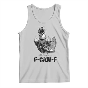 F Caw F Screaming Chicken Tank Top Metal Heavy Punk Rock Music Lovers TS10 Ash Print Your Wear