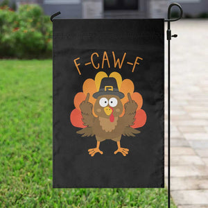 F-Caw-F Funny Turkey Garden Flag Happy Thanksgiving Day Family Dinner TS10 Print Your Wear
