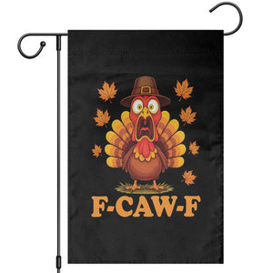 F-Caw-F Funny Turkey Garden Flag Happy Thanksgiving Day Autumn Family Dinner TS10 Black Print Your Wear