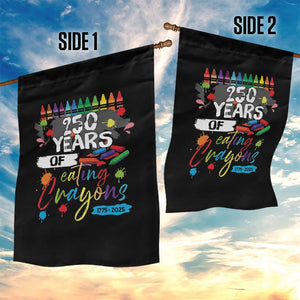 250 Years Of Eating Crayons Garden Flag Marine Veteran 250th Anniversary TS10 Print Your Wear
