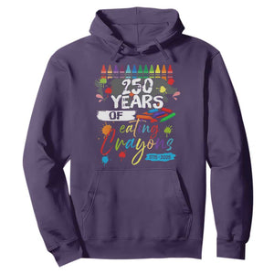250 Years Of Eating Crayons Hoodie Marine Veteran 250th Anniversary TS10 Purple Print Your Wear