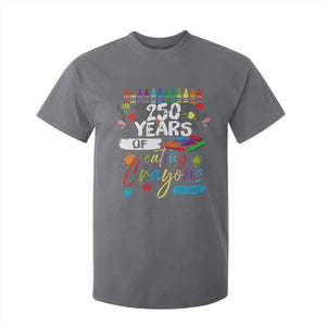 250 Years Of Eating Crayons T Shirt For Kid Marine Veteran 250th Anniversary TS10 Charcoal Print Your Wear