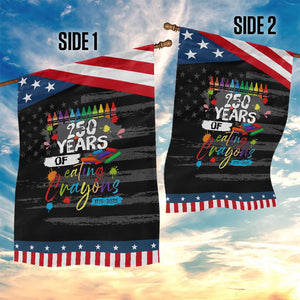 250 Years Of Eating Crayons Garden Flag Marine Veteran 250th Anniversary TS10 Print Your Wear