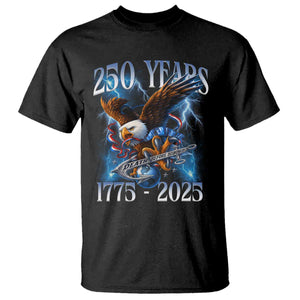 Marine Veteran 250th Anniversary T Shirt Eagle Patriotic Military Gift for Marines Veterans TS10 Black Print Your Wear