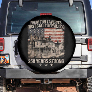 Tun Tavern 250th Anniversary Spare Tire Cover Patriotic Veteran Military Gift American Flag TS10 No hole Black Print Your Wear