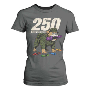 250 Years Of Eating Crayons T Shirt For Women Vintage Bulldog Patriotic Veteran Military Gift TS10 Dark Heather Print Your Wear