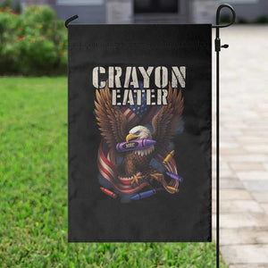 Crayon Eater Garden Flag Funny Eagle 250th Anniversary Veterans Gifts TS10 Print Your Wear