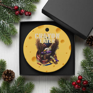 Crayon Eater Ceramic Ornament Funny Eagle 250th Anniversary Veterans Gifts TS10 1pc Yellow Cheese Print Your Wear