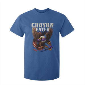 Crayon Eater T Shirt For Kid Funny Eagle 250th Anniversary Veterans Gifts TS10 Royal Blue Print Your Wear