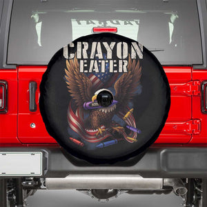 Crayon Eater Spare Tire Cover Funny Eagle 250th Anniversary Veterans Gifts TS10 Black Print Your Wear