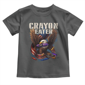 Crayon Eater Toddler T Shirt Funny Eagle 250th Anniversary Veterans Gifts TS10 Dark Heather Print Your Wear