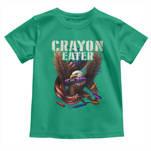 Crayon Eater Toddler T Shirt Funny Eagle 250th Anniversary Veterans Gifts TS10 Irish Green Print Your Wear