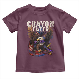 Crayon Eater Toddler T Shirt Funny Eagle 250th Anniversary Veterans Gifts TS10 Maroon Print Your Wear