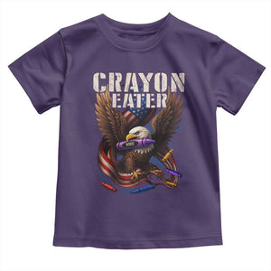 Crayon Eater Toddler T Shirt Funny Eagle 250th Anniversary Veterans Gifts TS10 Purple Print Your Wear