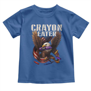 Crayon Eater Toddler T Shirt Funny Eagle 250th Anniversary Veterans Gifts TS10 Royal Blue Print Your Wear