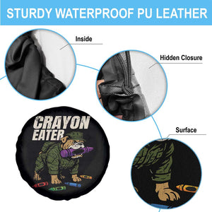 Crayon Eater Spare Tire Cover Funny Bulldog Military Corps Proud Soldier Family TS10 Print Your Wear