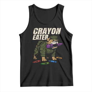 Crayon Eater Tank Top Funny Bulldog Military Corps Proud Soldier Family TS10 Black Print Your Wear