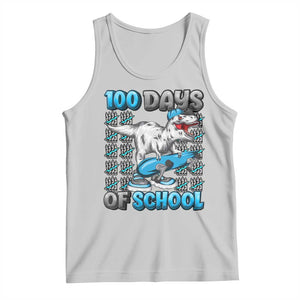 100 Days of School 100th Day Dinosaur Tank Top TS10 Ash Print Your Wear