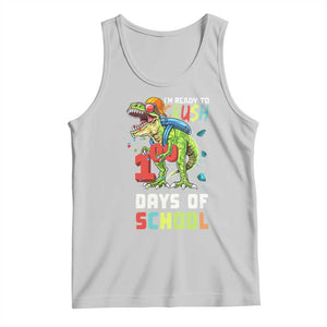 Ready To Crush 100 Days Of School Tank Top T Rex Dinosaur Boys TS10 Ash Print Your Wear