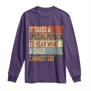 Special Education Teacher Long Sleeve Shirt Inspirational SPED Teachers Autism TS10 Purple Print Your Wear