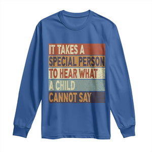 Special Education Teacher Long Sleeve Shirt Inspirational SPED Teachers Autism TS10 Royal Blue Print Your Wear