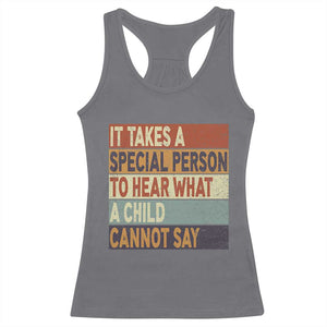 Special Education Teacher Racerback Tank Top Inspirational SPED Teachers Autism TS10 Charcoal Print Your Wear