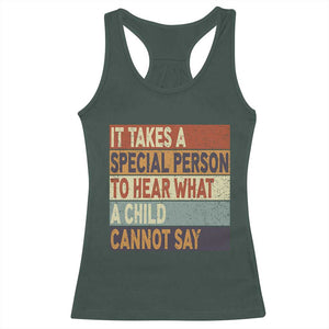 Special Education Teacher Racerback Tank Top Inspirational SPED Teachers Autism TS10 Dark Forest Green Print Your Wear