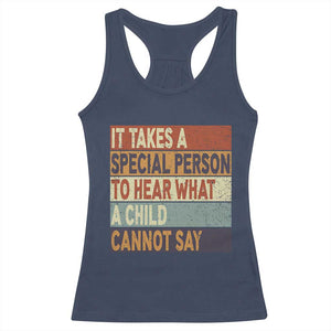 Special Education Teacher Racerback Tank Top Inspirational SPED Teachers Autism TS10 Navy Print Your Wear