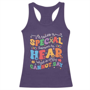 Special Education Teacher Racerback Tank Top Inspirational SPED Teachers Autism A Special Person TS10 Purple Print Your Wear