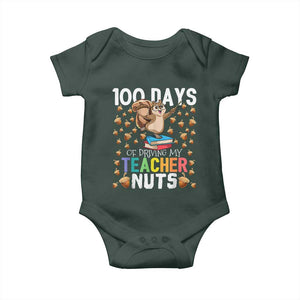 100 Days Of School Baby Onesie 100th Day Driving My Teacher Nuts Squirrel School TS10 Print Your Wear