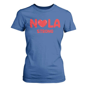 Nola Strong New Orleans Support T Shirt For Women TS10 Royal Blue Print Your Wear