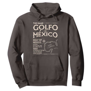 Gulf Of Mexico Hoodie 1672 Historic Map Coast Mexico Lover TS10 Dark Chocolate Print Your Wear