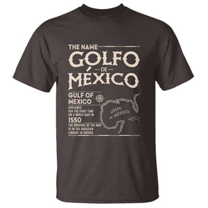 Gulf Of Mexico T Shirt 1672 Historic Map Coast Mexico Lover TS10 Dark Chocolate Print Your Wear