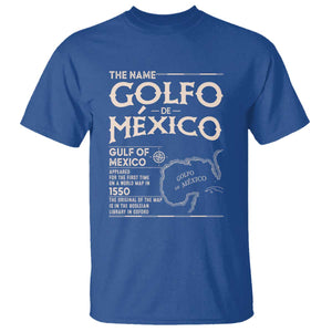 Gulf Of Mexico T Shirt 1672 Historic Map Coast Mexico Lover TS10 Royal Blue Print Your Wear