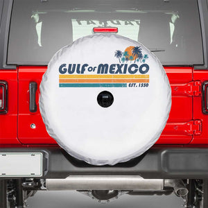 Gulf Of Mexico Spare Tire Cover Texas Alabama Mississippi Florida Beach Gulf Coast Mexico Lover TS10 White Print Your Wear