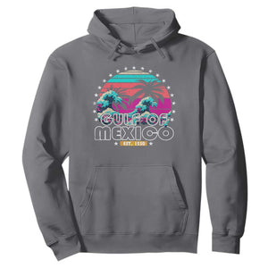 Gulf Of Mexico Hoodie Est. 1550 Retro Summer Vibes TS10 Charcoal Print Your Wear