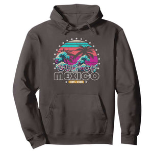 Gulf Of Mexico Hoodie Est. 1550 Retro Summer Vibes TS10 Dark Chocolate Print Your Wear