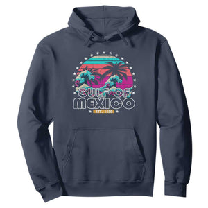 Gulf Of Mexico Hoodie Est. 1550 Retro Summer Vibes TS10 Navy Print Your Wear