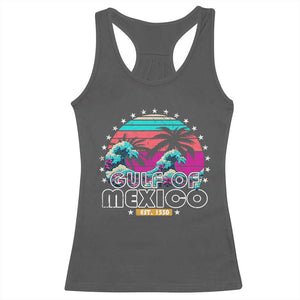 Gulf Of Mexico Racerback Tank Top Est. 1550 Retro Summer Vibes TS10 Dark Heather Print Your Wear