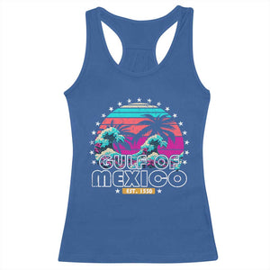 Gulf Of Mexico Racerback Tank Top Est. 1550 Retro Summer Vibes TS10 Royal Blue Print Your Wear
