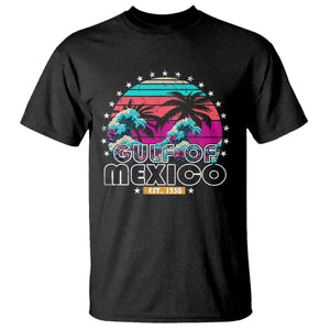 Gulf Of Mexico T Shirt Est. 1550 Retro Summer Vibes TS10 Black Print Your Wear