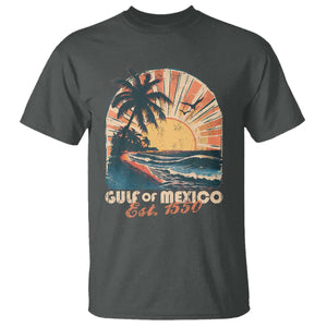 Gulf Of Mexico T Shirt Est. 1550 Sunny Vibes TS10 Dark Heather Print Your Wear
